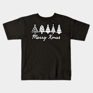 Merry Christmas tree design Kids T-Shirt